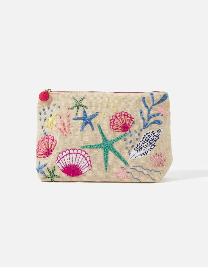 Accessorize Under The Sea Embroidered Pouch Women Purses and Wallets
