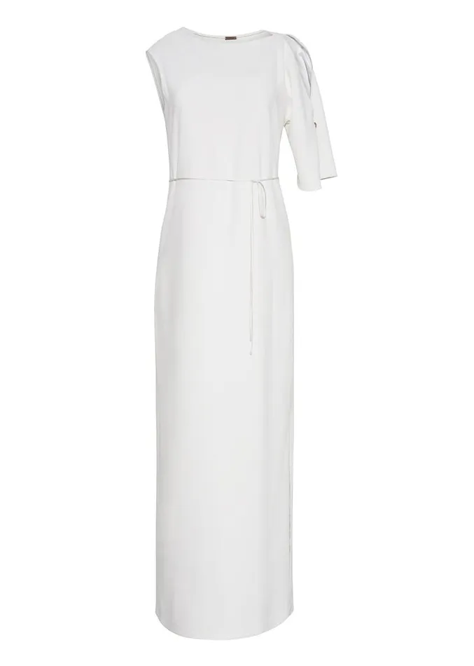 Adam Lippes Dresses and Jumpsuits Single Sleeve Gown In Cady Ivory 8211 Women
