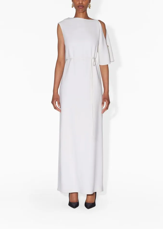 Adam Lippes Dresses and Jumpsuits Single Sleeve Gown In Cady Ivory 8211 Women