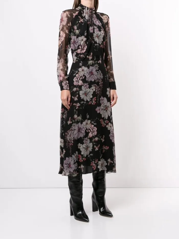 Adam Lippes Dresses and Jumpsuits Twist Drape Neck Dress In French Silk Chiffon French Silk Chiffon 8211 Women