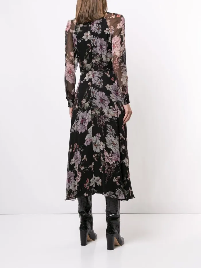 Adam Lippes Dresses and Jumpsuits Twist Drape Neck Dress In French Silk Chiffon French Silk Chiffon 8211 Women
