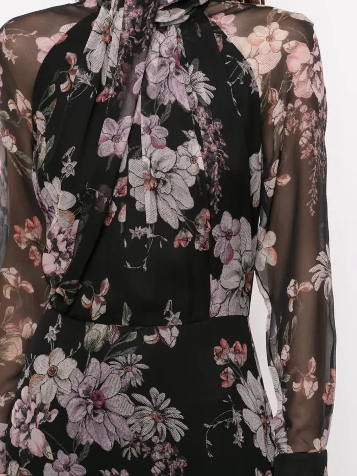 Adam Lippes Dresses and Jumpsuits Twist Drape Neck Dress In French Silk Chiffon French Silk Chiffon 8211 Women