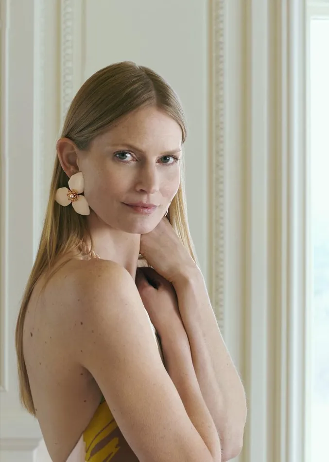 Adam Lippes Earrings Gold Trillium Earring With Pearls Gold 8211 Women