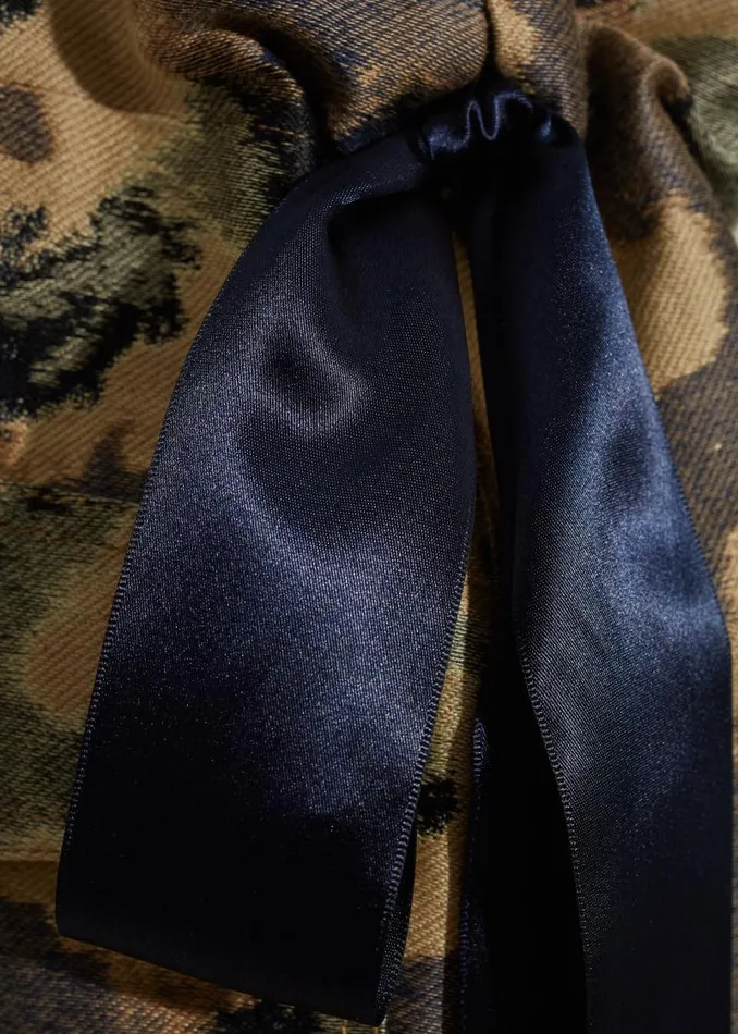 Adam Lippes Jackets and Coats Safari Jacket In Jacquard Gold Multi 8211 Women