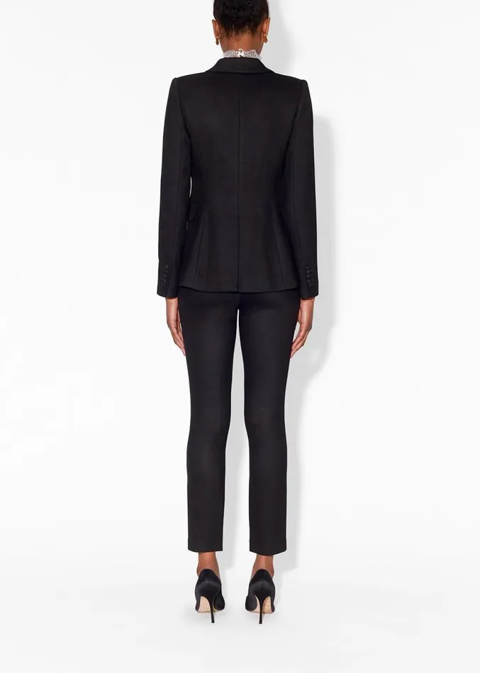 Adam Lippes Jackets and Coats Single Breasted Blazer In Double Face Wool Black 8211 Women