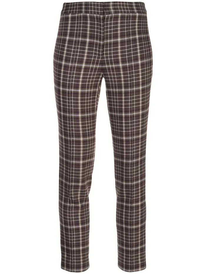Adam Lippes Pants Cigarette Pant In Double Face Wool Plaid 8211 Women