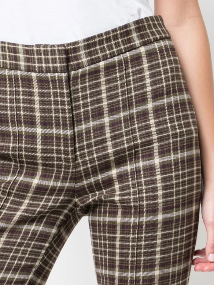 Adam Lippes Pants Cigarette Pant In Double Face Wool Plaid 8211 Women