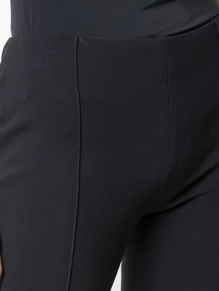 Adam Lippes Pants Eva Flare Pant In Bonded Neoprene Black 8211 Women