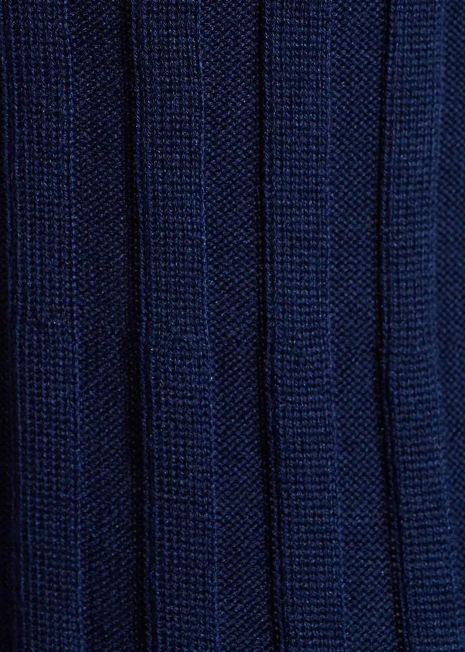 Adam Lippes Sweaters 34 Sleeve Henley In Silk Cashmere Navy 8211 Women