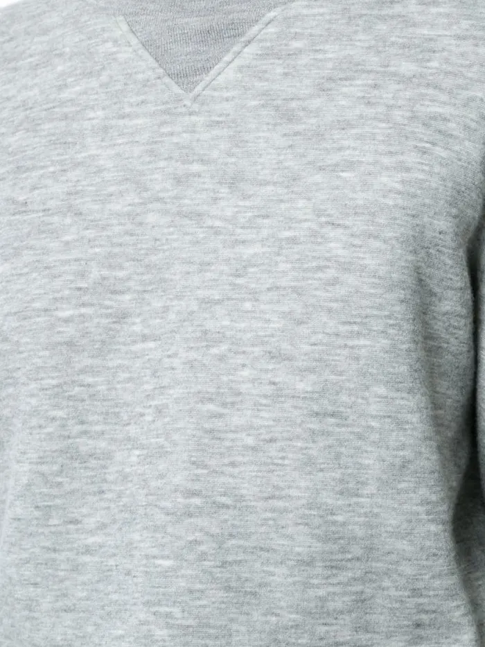 Adam Lippes Sweaters Long Sleeve Sweatshirt In Luxe Jersey Heather Grey 8211 Women