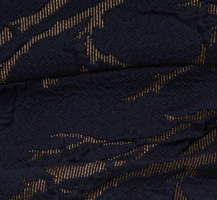 Adrianna Papell Day Dresses Stretch Jacquard Sleeveless Draped Sheath Dress In Navy 8211 Women