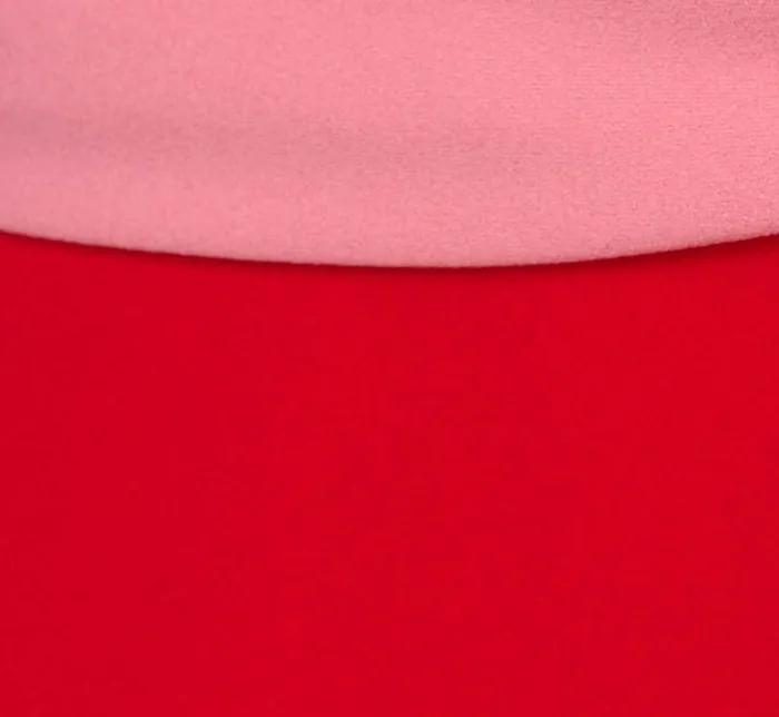 Adrianna Papell Day Dresses Three Quarter Sleeve Colorblock Dress With Tie Front In Pink Red 8211 Women