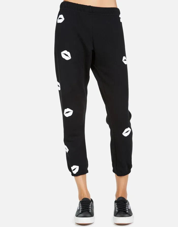 Alana Mini Kisses Black Women039s Lauren Moshi Crop Sweatpants