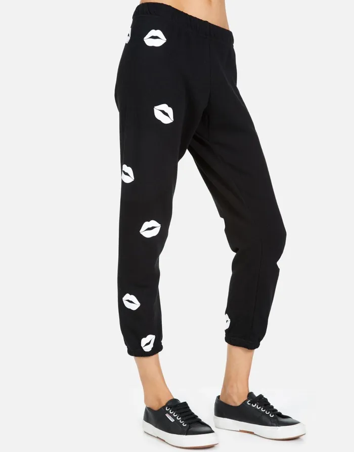 Alana Mini Kisses Black Women039s Lauren Moshi Crop Sweatpants