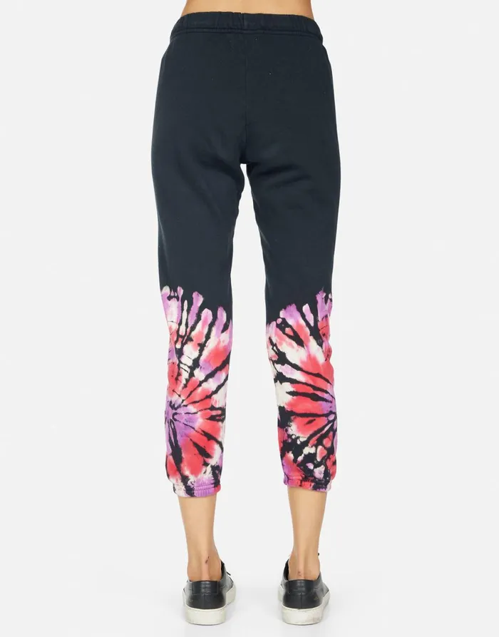 Alana Ruby Lip Onyx Ruby Tie Dye Women039s Lauren Moshi Crop Sweatpants