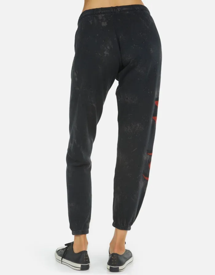 Alana ZZ Top Onyx Women039s Lauren Moshi Crop Sweatpants