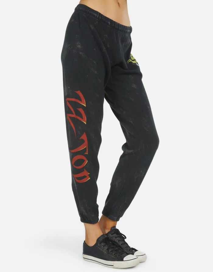 Alana ZZ Top Onyx Women039s Lauren Moshi Crop Sweatpants