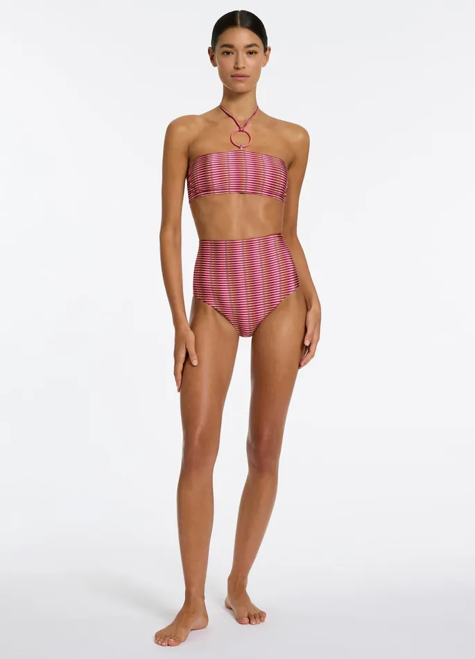 Alessia Geo Bandeau Halter Top Peony Women JETS Australia Bandeau Bikini Tops