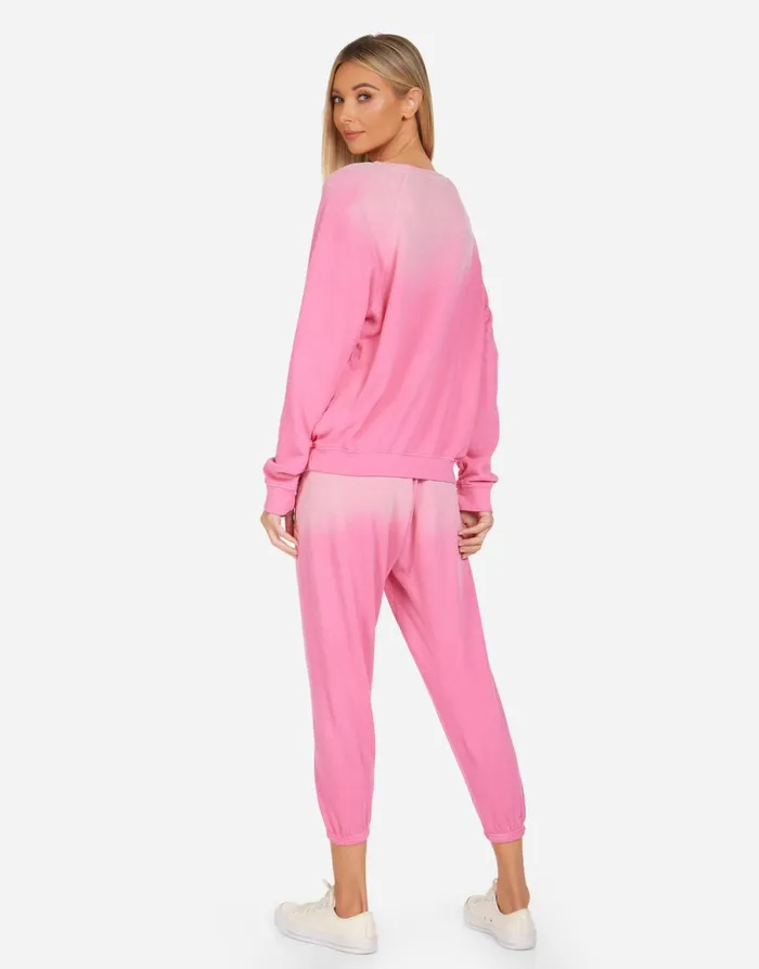 Anela Rainbow Lightning Star Bright Pink Ombre Women039s Lauren Moshi Long Sleeve