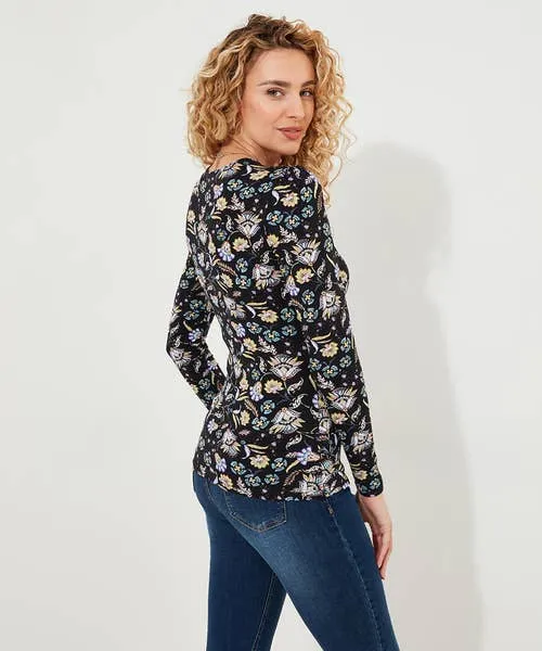 Apparel Aria Jersey Wrap Top Black Tops Tunics and Blouses Joebrowns Apparel Aria Jersey Wrap Top Black Tops Tunics and Blouses Joebrowns