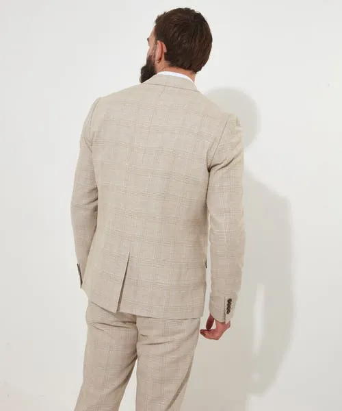 Apparel Delightful Check Blazer Cream Coats and Jackets Joebrowns Apparel Delightful Check Blazer Cream Coats and Jackets Joebrowns