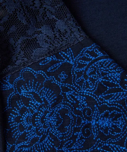 Apparel Joebrowns Exquisite Embroidered Tunic Navy Tops Tunics and Blouses Apparel Joebrowns Exquisite Embroidered Tunic Navy Tops Tunics and Blouses