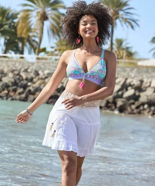 Apparel Swimwear Joebrowns Paradise Cove Bikini Top Blue Multi Apparel Swimwear Joebrowns Paradise Cove Bikini Top Blue Multi