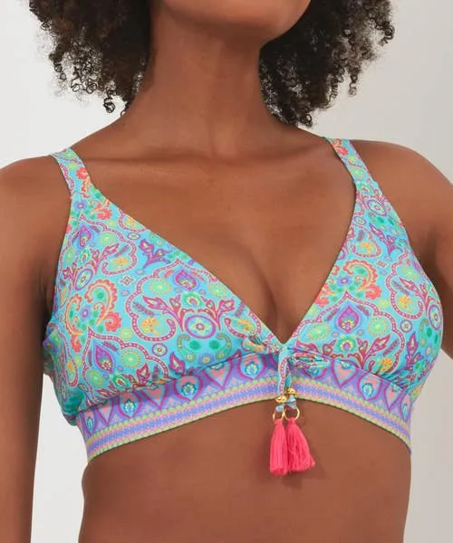 Apparel Swimwear Joebrowns Paradise Cove Bikini Top Blue Multi Apparel Swimwear Joebrowns Paradise Cove Bikini Top Blue Multi