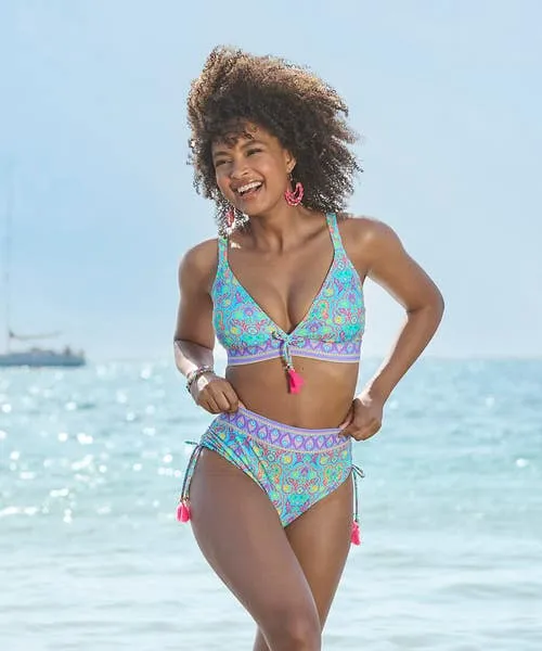 Apparel Swimwear Joebrowns Paradise Cove Bikini Top Blue Multi Apparel Swimwear Joebrowns Paradise Cove Bikini Top Blue Multi