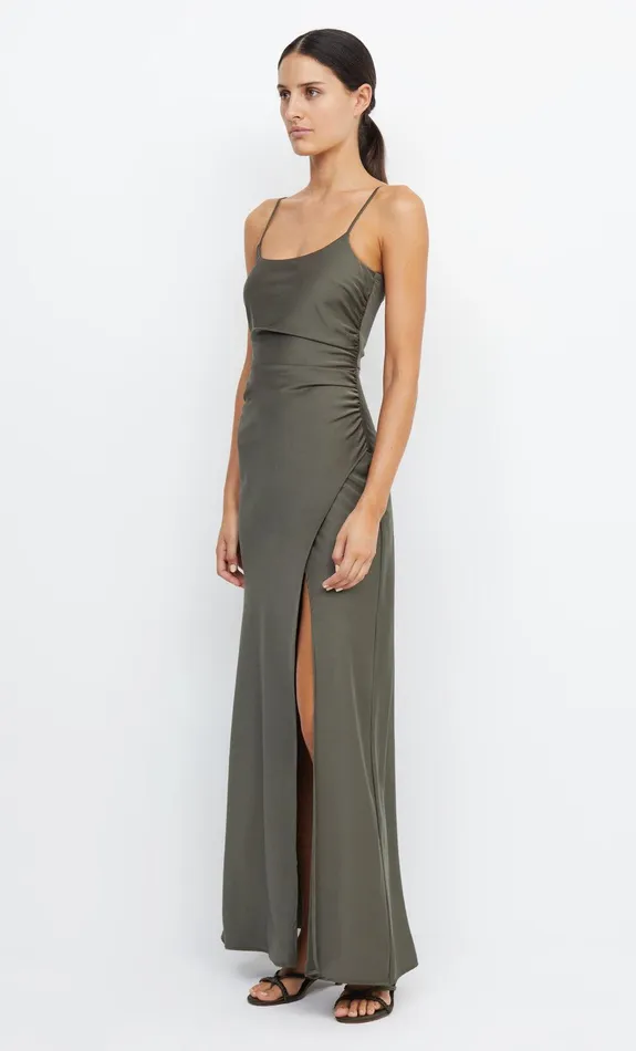 Bec Bridge Bridesmaid Dresses Women ETERNITY SCOOP MAXI DRESS 8211 DARK WILLOW