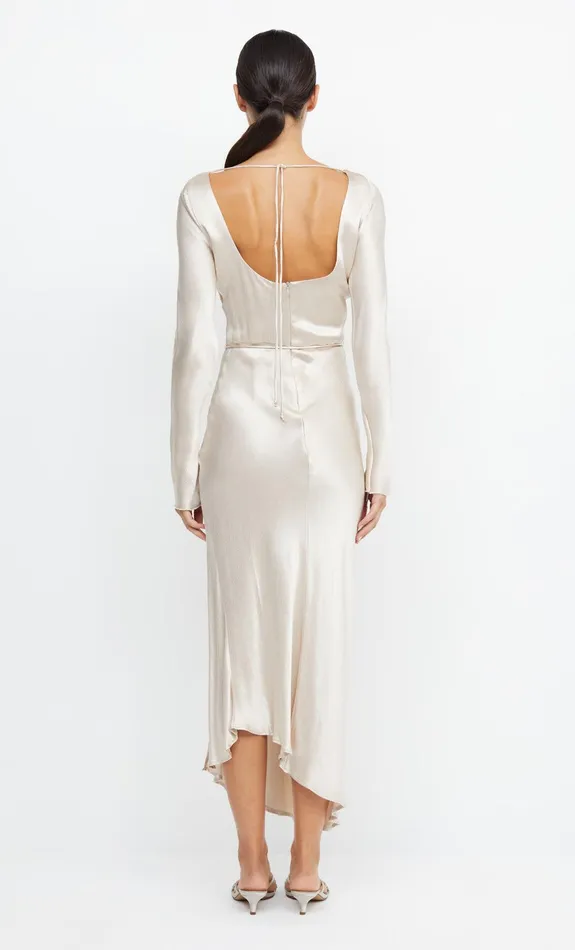 Bec Bridge Bridesmaid Dresses Women MOON DANCE LONG SLEEVE MAXI DRESS 8211 SAND