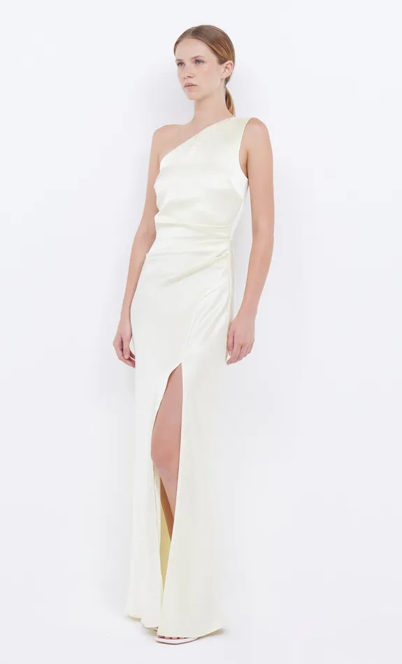 Bec Bridge Bridesmaid Dresses Women THE DREAMER ASYM DRESS 8211 ICE YELLOW