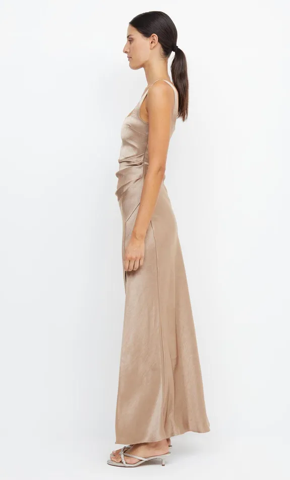Bec Bridge Bridesmaid Dresses Women THE DREAMER SQUARE NECK DRESS 8211 GOLDEN