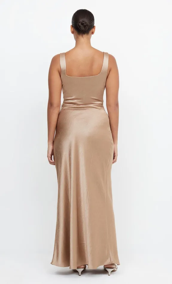 Bec Bridge Bridesmaid Dresses Women THE DREAMER SQUARE NECK DRESS 8211 GOLDEN