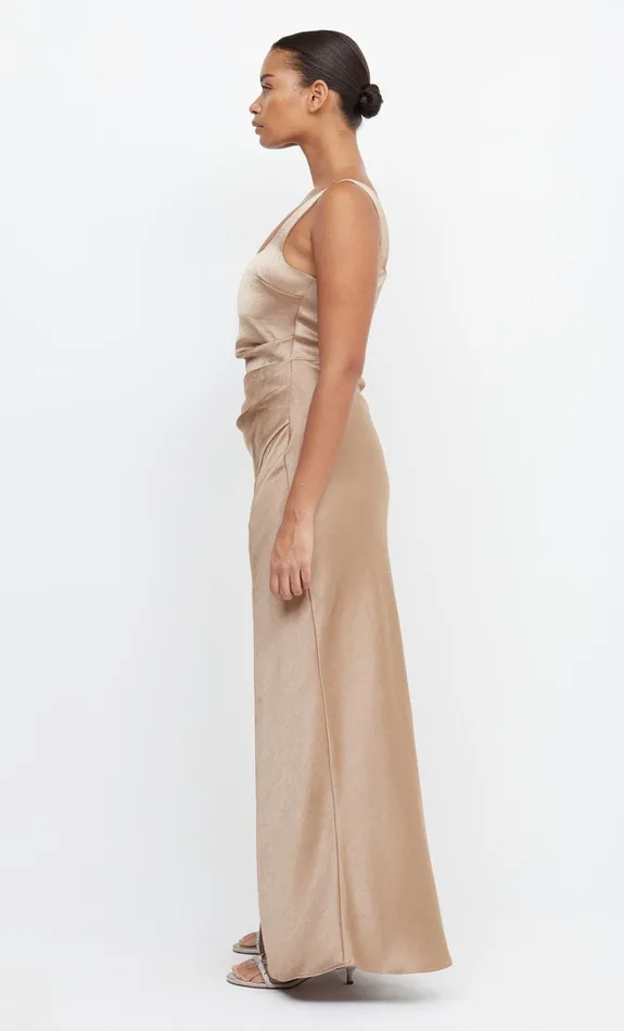 Bec Bridge Bridesmaid Dresses Women THE DREAMER SQUARE NECK DRESS 8211 GOLDEN