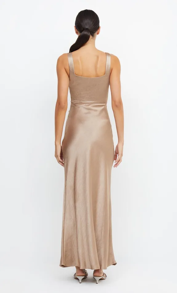 Bec Bridge Bridesmaid Dresses Women THE DREAMER SQUARE NECK DRESS 8211 GOLDEN