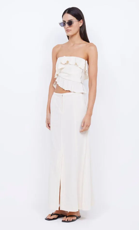 Bec Bridge Cropped Women COASTLINER STRAPLESS TOP 8211 CREAM
