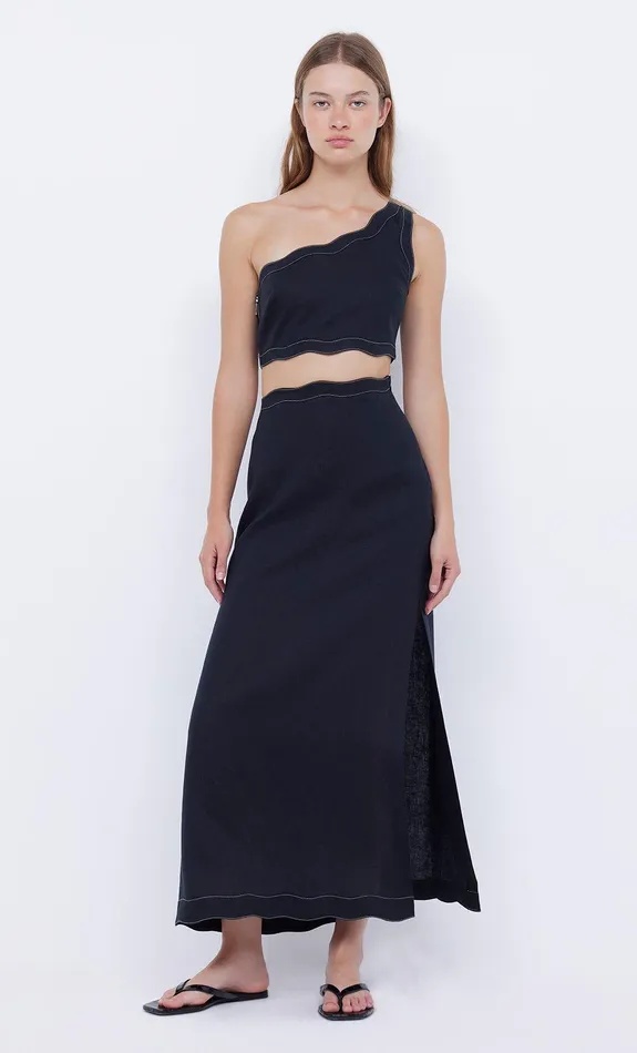 Bec Bridge Cropped Women TALLULAH ASYM CROP TOP 8211 BLACKBLACK