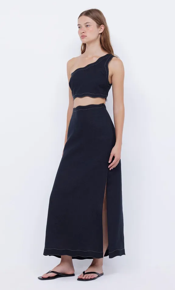 Bec Bridge Cropped Women TALLULAH ASYM CROP TOP 8211 BLACKBLACK