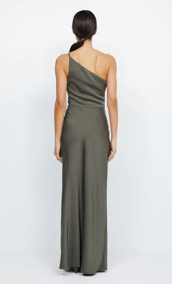 Bec Bridge Maxi Dresses Women ETERNITY ASYM MAXI DRESS 8211 DARK WILLOW