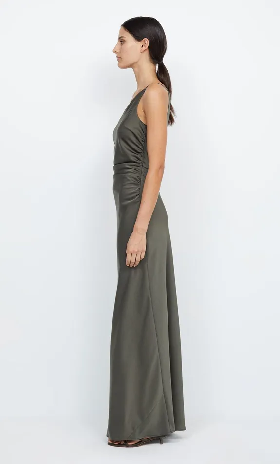 Bec Bridge Maxi Dresses Women ETERNITY ASYM MAXI DRESS 8211 DARK WILLOW