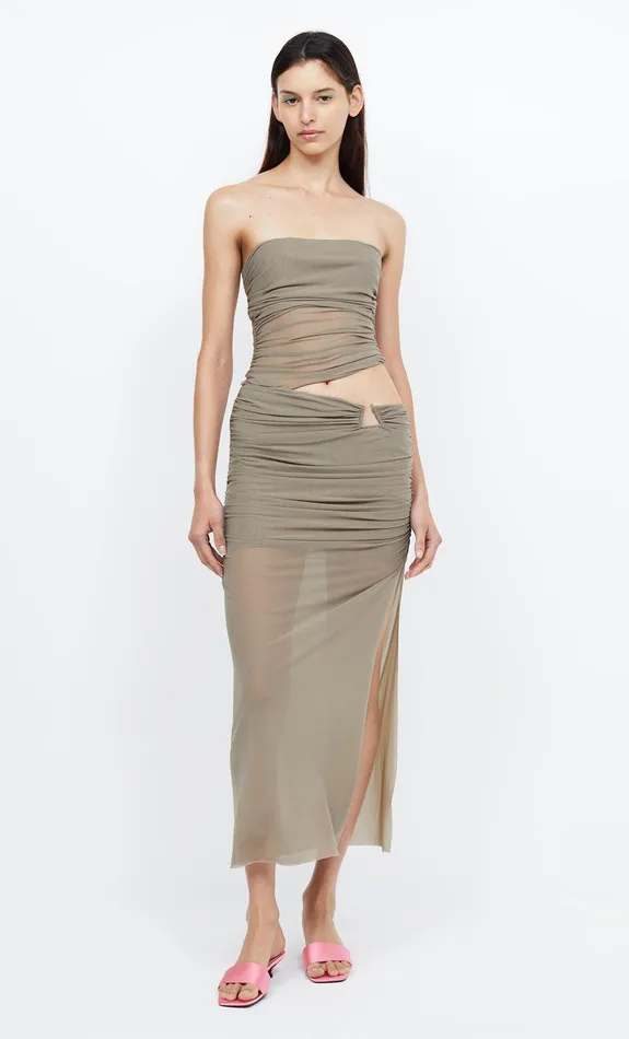Bec Bridge Maxi Dresses Women IONA STRAPLESS DRESS 8211 TAUPE