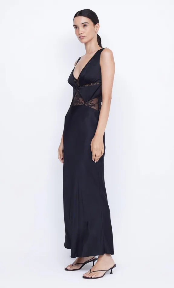 Bec Bridge Maxi Dresses Women JULIETTE V NECK MAXI DRESS 8211 BLACK