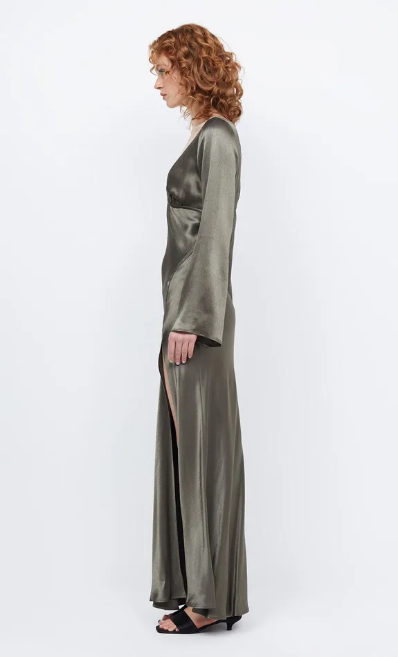 Bec Bridge Maxi Dresses Women REN LONG SLEEVE MAXI DRESS 8211 DARK WILLOW