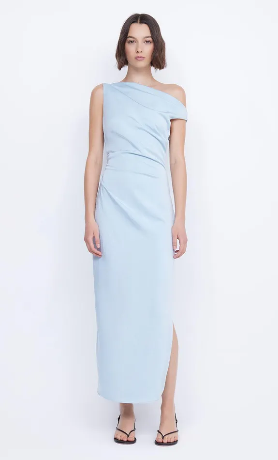 Bec Bridge Maxi Dresses Women ROCHELLE ASYM MIDI DRESS 8211 DOLPHIN BLUE
