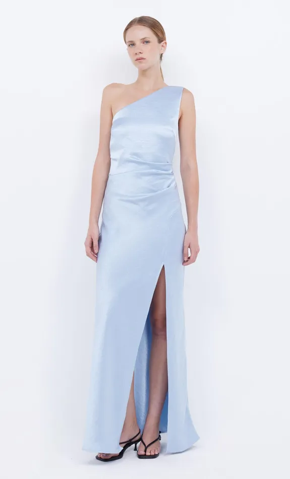 Bec Bridge Maxi Dresses Women THE DREAMER ASYM DRESS 8211 DUSTY BLUE