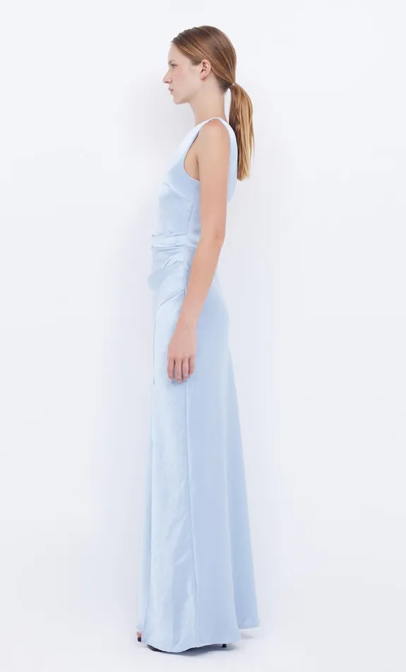 Bec Bridge Maxi Dresses Women THE DREAMER ASYM DRESS 8211 DUSTY BLUE