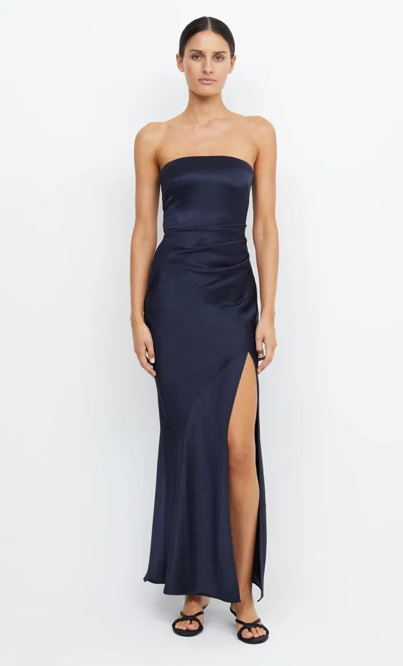 Bec Bridge Maxi Dresses Women THE DREAMER STRAPLESS DRESS 8211 INK