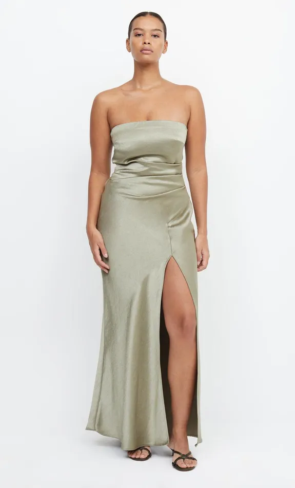 Bec Bridge Maxi Dresses Women THE DREAMER STRAPLESS DRESS 8211 SAGE