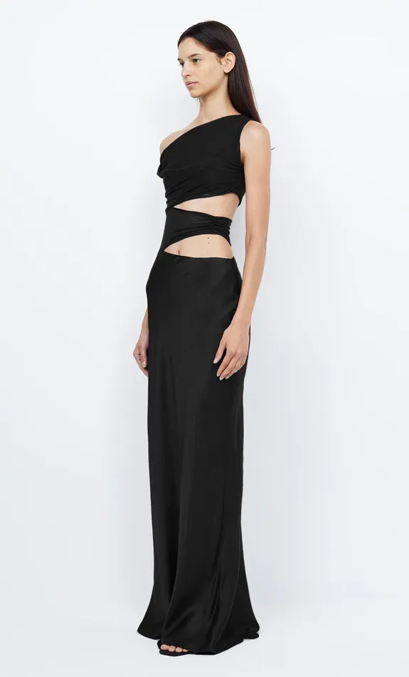 Bec Bridge Maxi Dresses Women WHORL ASYM DRESS 8211 BLACK